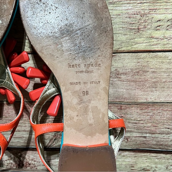 Kate Spade Beaded Floral Strap Sandals - Picture 8 of 8